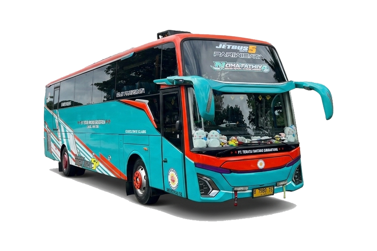 Big Bus Pariwisata 45 Seats + Toilet + Smoking Room + Dispenser - TB09