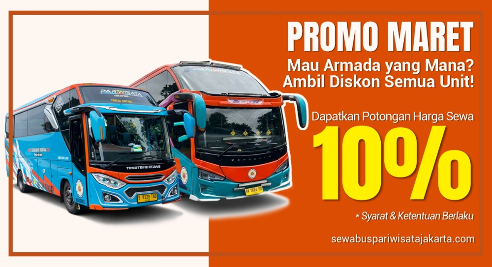 Maret Meriah: Diskon Gede 10% Buat Semua Armada, Liburan Jadi Makin Hemat!